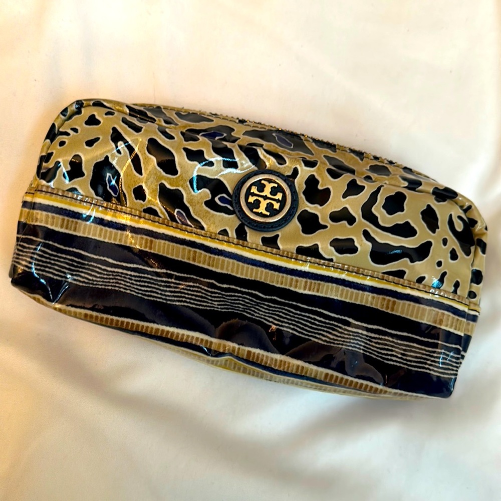 Tory Burch makeup bag.